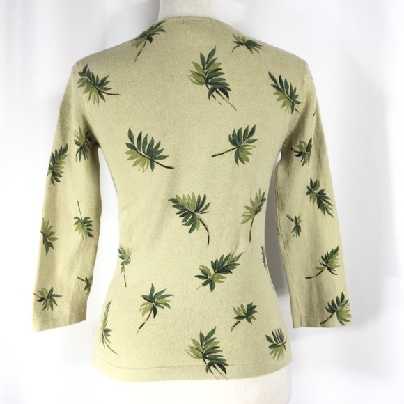 JANE DOE | Soft Knit Top Beaded Palm Tree& Monkeys - Picture 4 of 7